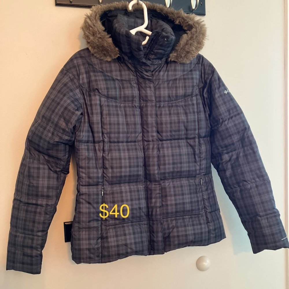 Columbia Plaid Dark Green/Blue Jacket